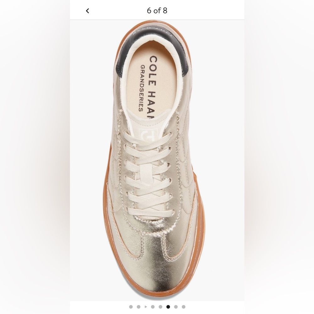 Cole Haan Gold Grandpro Sneakers - Picture 6 of 10